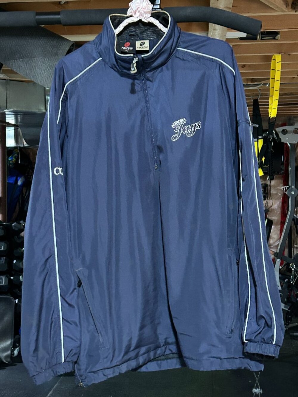 Vintage Aurora Jays Baseball ¼ Zip Jacket – Men’s XL
